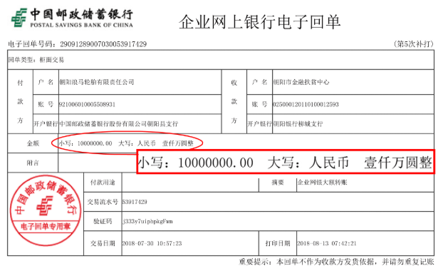 我公司捐資1000萬(wàn)，助力朝陽(yáng)扶貧攻堅(jiān)